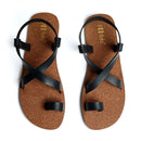 Paaduks Sandals for Men | Upcycled Rubber | Brown & Black.