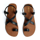 Paaduks Women's Sandals | Upcycled Rubber Footwear | Black & Brown.