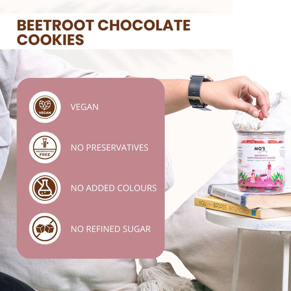 Cookies | Beetroot & Dark Chocolate | Vegan | 150 g