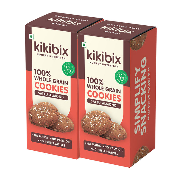 Almond Cookies | High In Protein | Pack of 2 | 130 g Each