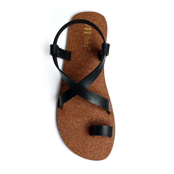 Paaduks Sandals for Men | Upcycled Rubber | Brown & Black