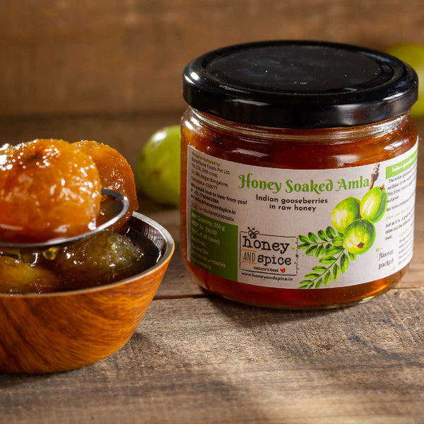 Honey Soaked Amla | Gooseberries & Honey | 350 g