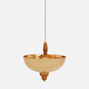 Metal Hanging Diya | Six Diya | Gold | 23 cm