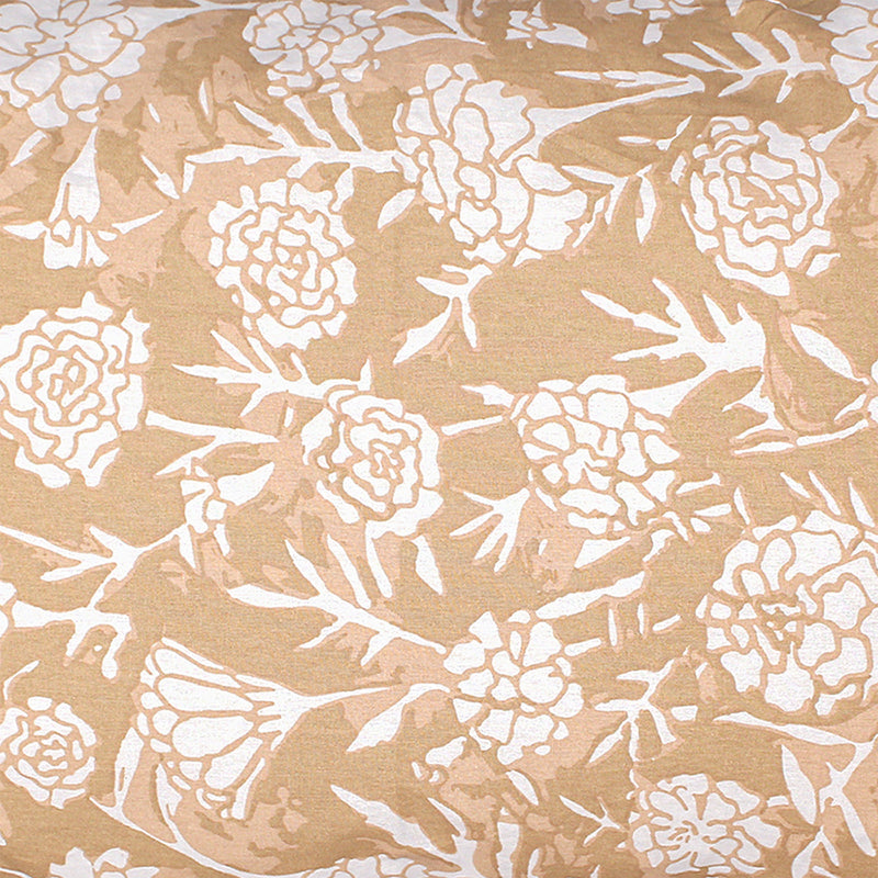 Cotton Duvet Covers | Floral Print | Beige