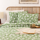 Cotton Duvet Covers | Floral Print | Green