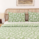 Cotton Duvet Covers | Floral Print | Green