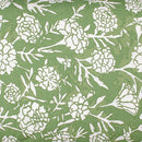 Cotton Duvet Covers | Floral Print | Green