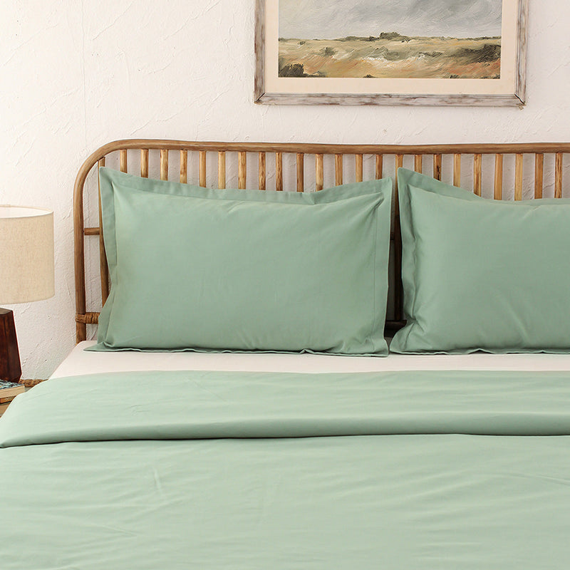 Cotton Duvet Covers | Solid Design | Green