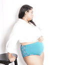 Organic Cotton Maternity Panty | Teal