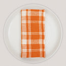 Linen Table Napkins | Solid Design | Orange