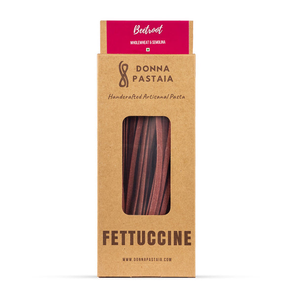Fettuccine Pasta | Beetroot | Whole Wheat & Semolina | 250 g