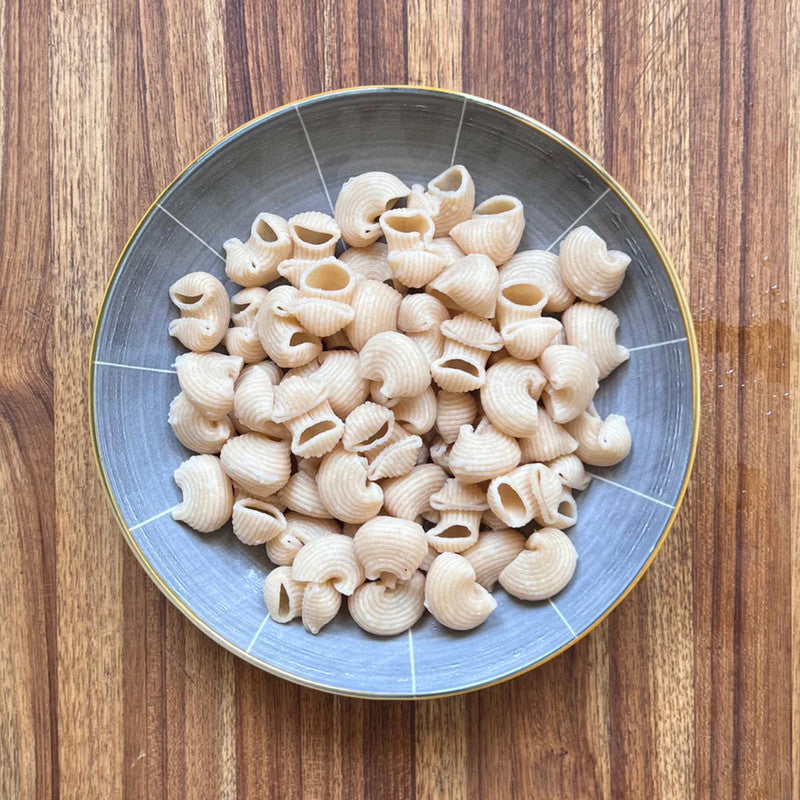 Pasta | Little Maccheroni 'The Trumpet' | Wholewheat & Semolina | 200 g