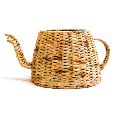 Grass Kettle Basket Planter | Beige