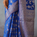 Banarasi Silk Saree | Royal Blue