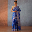 Banarasi Silk Saree | Royal Blue