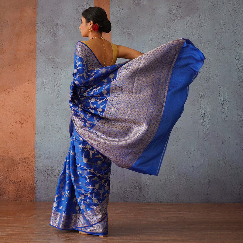 Banarasi Silk Saree | Royal Blue