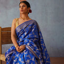 Banarasi Silk Saree | Royal Blue