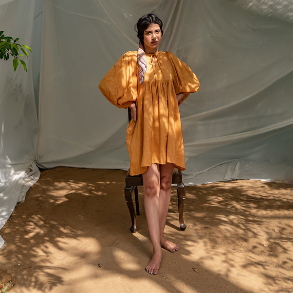 Summer Dress for Women | Linen | Orange