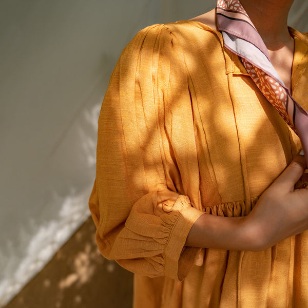 Summer Dress for Women | Linen | Orange