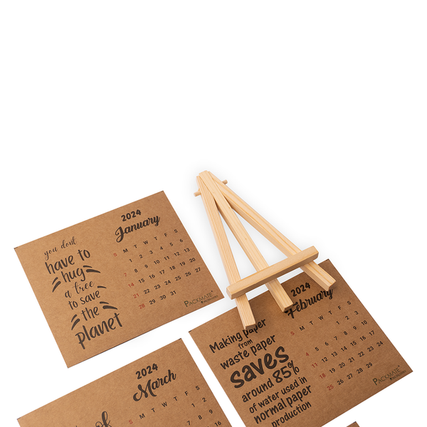 Recycled Paper 2024 Calendar | Pack of 2