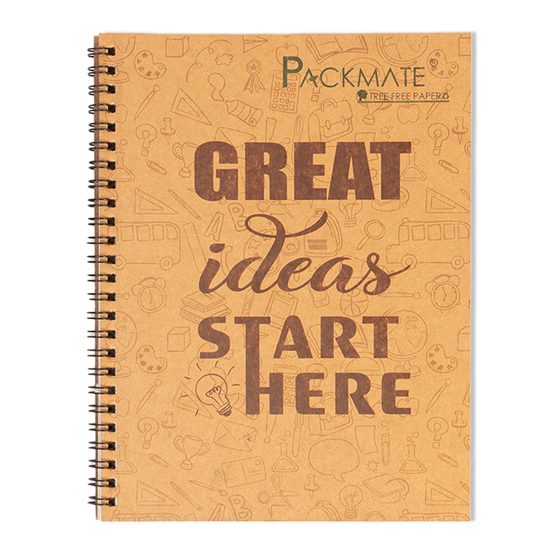 Spiral Notebook | For Office & Personal Use | 100% Recycled Paper | 100 Pages | Pack of 5