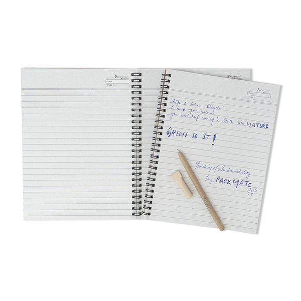 Spiral Notebook | For Office & Personal Use | 100% Recycled Paper | 100 Pages | Pack of 5