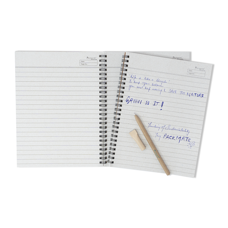 Spiral Notebook | For Office & Personal Use | 100% Recycled Paper | 75 GSM | 100 Pages