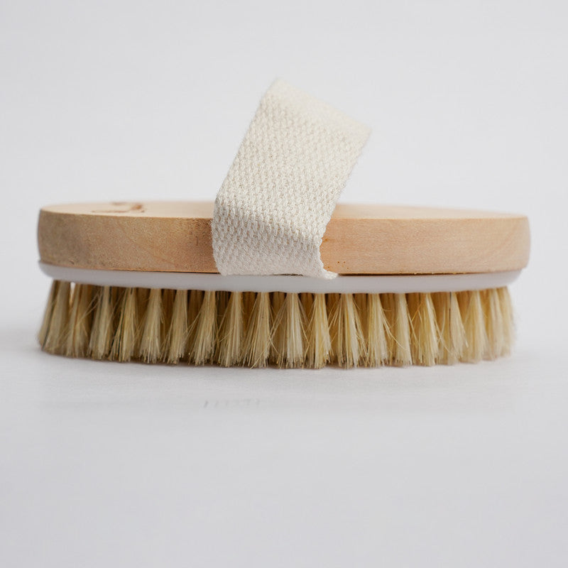 Wood Body Scrubber Brush | Oval Shape