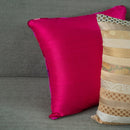 Silk Cushion | Tribal Tales | Solid | Pink | 46 x 46 cm