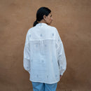 Women Cotton Shirt | Jamdani | White