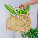 Rattan Magazine Holder | Beige | 35 cm