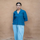 Women Linen Shirt | Deep Indigo