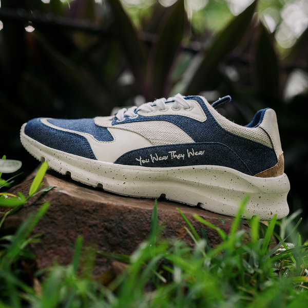 Organic Canvas Sports Shoes for Men | Navy