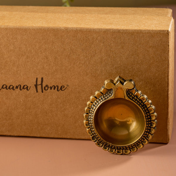 Brass Diya | Deep Classic | Golden | Set of 2