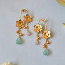 Dangler Earrings for Women | Recycled Material | 22KT Gold Plated