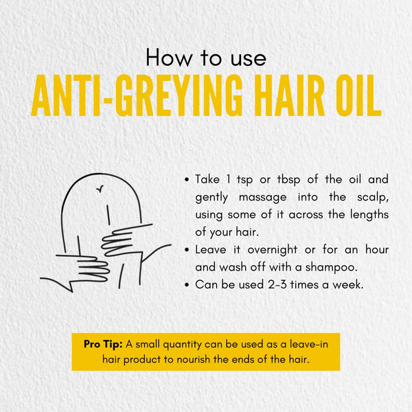 Anti Grey Hair Oil | Scalp Nourishment | 50 ml.