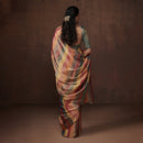 Chanderi Tissue Saree | Striped | Multicolour