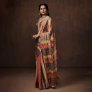 Chanderi Tissue Saree | Striped | Multicolour