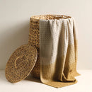 Bamboo Cotton Towel Set | Waffle Design | Brown | Set of 4