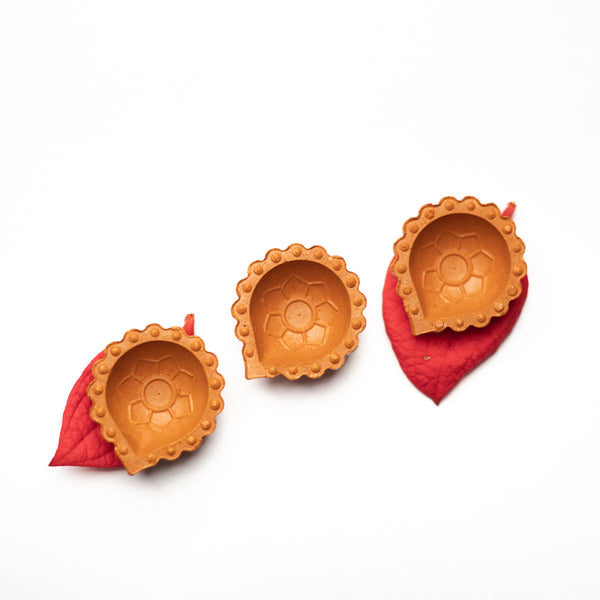 Terracotta Earthen Diya Set | Set of 24