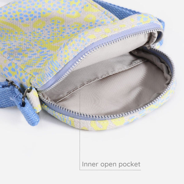Organic Cotton Sling Bag | Dotted Print | Yellow