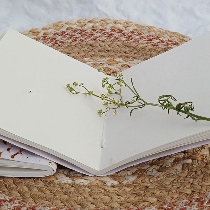 Handmade Eucalyptus Leaf Print Journal