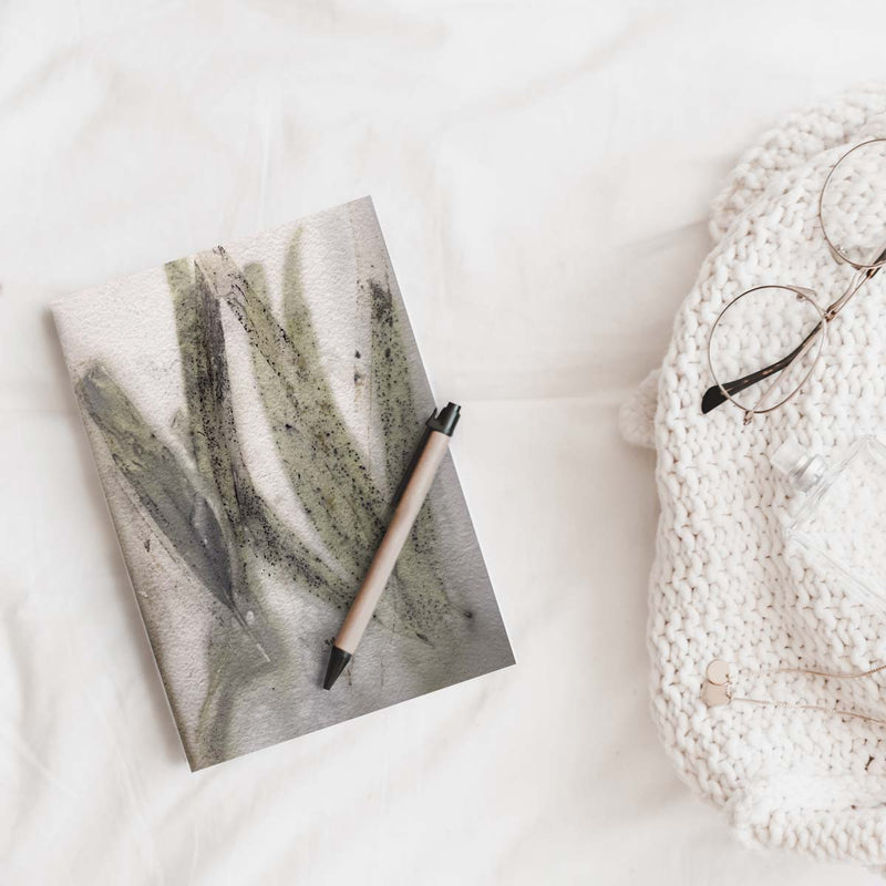 Handmade Eucalyptus Leaf Print Journal