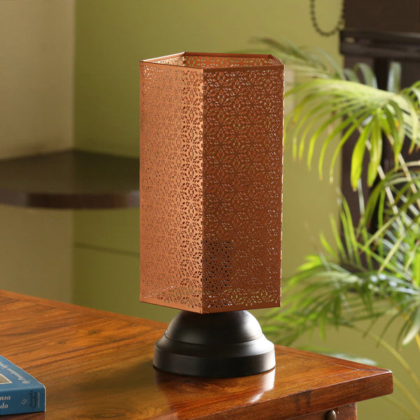 Iron Table Lamp | Copper & Black | 15 cm