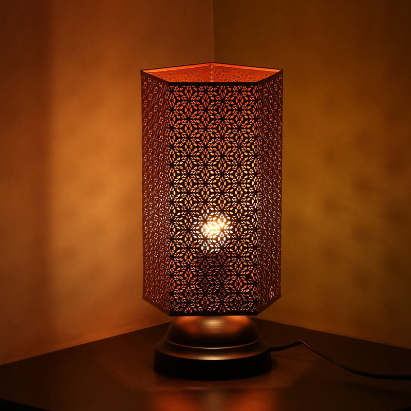 Iron Table Lamp | Copper & Black | 15 cm