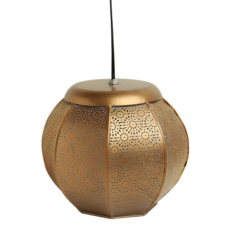 Iron Hanging Lamps | Metallic Brown | 21 cm