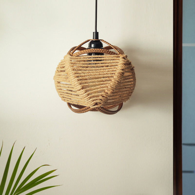 Iron Hanging Lamps | Matte Gold Finish | 18 cm