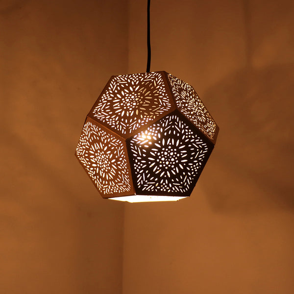 Iron Hanging Lamps | Matte Gold Finish | 18 cm