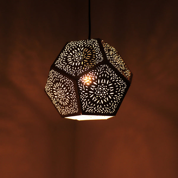 Iron Hanging Lamps | Matte Gold Finish | 18 cm