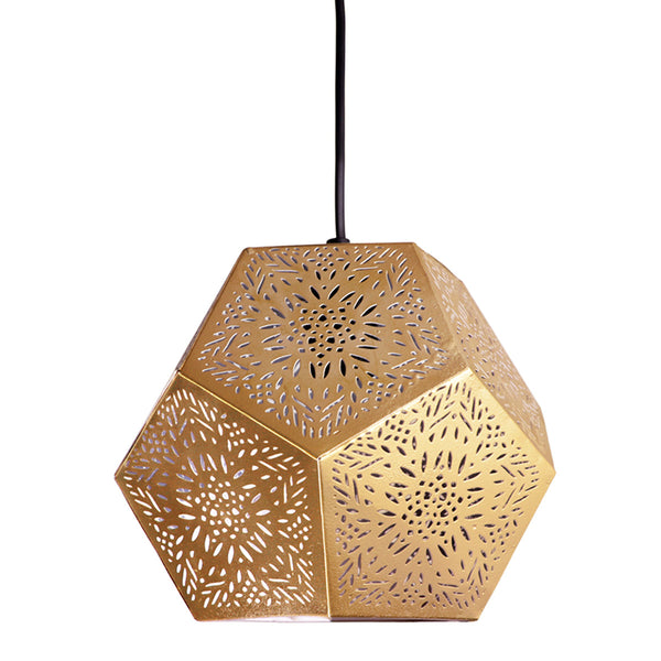 Iron Hanging Lamps | Matte Gold Finish | 18 cm